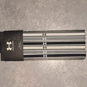 Under Armour Striped Black and White Headbands